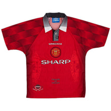Cargar imagen en el visor de la galería, Camiseta Local Manchester United 1996-98 – Umbro | Sharp