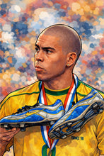 Cargar imagen en el visor de la galería, Camiseta Jappy R9 Brazil – El Fenómeno