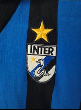 Cargar imagen en el visor de la galería, Camiseta Inter de Milán 1989/90 Home (Versión Fan) – Manga larga – Talla S – Muy buen estado