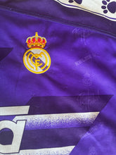 Cargar imagen en el visor de la galería, Camiseta Real Madrid Segunda Equipación 1994-95 Kelme Original Vintage Talla L