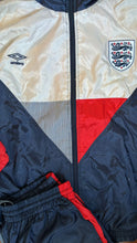 Cargar imagen en el visor de la galería, Chándal Umbro Inglaterra 1990-92 – Entrenamiento oficial Talla M