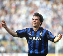 Cargar imagen en el visor de la galería, Camiseta Inter de Milán 1989/90 Home (Versión Fan) – Manga larga – Talla S – Muy buen estado
