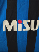 Cargar imagen en el visor de la galería, Camiseta Inter de Milán 1989/90 Home (Versión Fan) – Manga larga – Talla S – Muy buen estado
