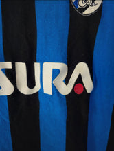 Cargar imagen en el visor de la galería, Camiseta Inter de Milán 1989/90 Home (Versión Fan) – Manga larga – Talla S – Muy buen estado

