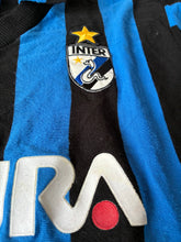Cargar imagen en el visor de la galería, Camiseta Inter de Milán 1989/90 Home (Versión Fan) – Manga larga – Talla S – Muy buen estado
