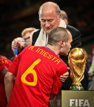 Cargar imagen en el visor de la galería, Camiseta selección española 2010 M 6 A. Iniesta
