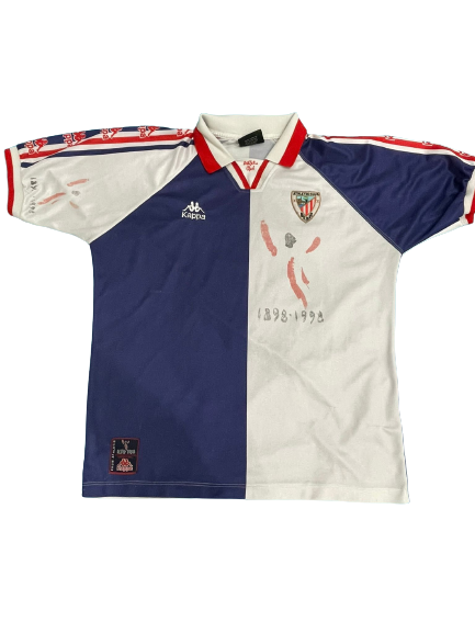 Camiseta visitante Athletic de Bilbao 1997 98 Centenario L