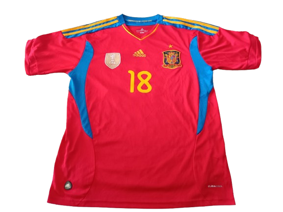 Camiseta selección española 2011 18 Pedro XL