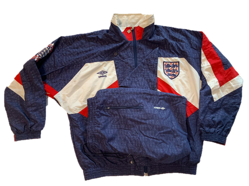 Chándal completo Umbro selección Inglesa 1992 L