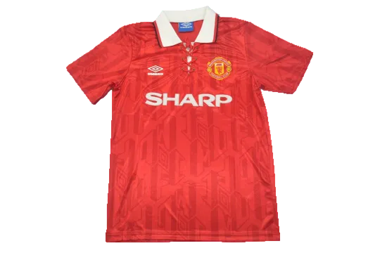 Maillot Eric Cantona Manchester United 93-94 - Style Retro Umbro - Taille M