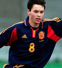 Cargar imagen en el visor de la galería, Camiseta visitante España Eurocopa 2000 XL
