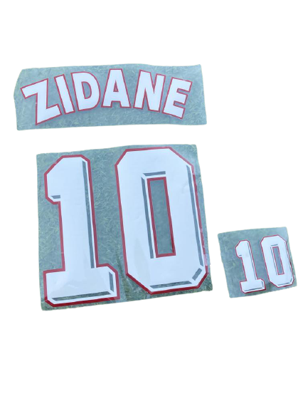 Dorsal 10 Zidane selección francesa 1998.