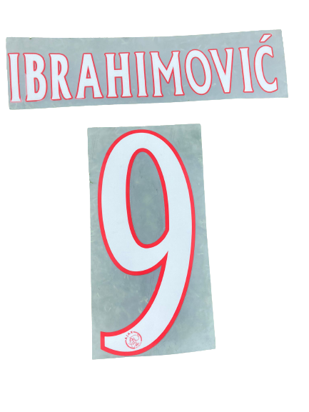 Dorsal 9  Ibrahimovic Ajax 2001-04