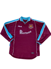 Cargar imagen en el visor de la galería, Camiseta West Ham  de manga larga 1999-01 M
