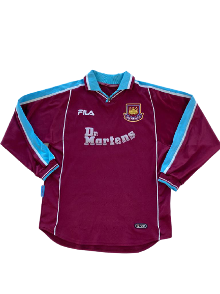 Camiseta West Ham  de manga larga 1999-01 M