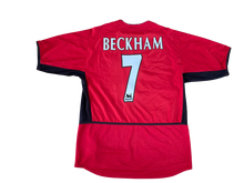 Cargar imagen en el visor de la galería, Camiseta Manchester United 2002-03 M #7 BECKHAM
