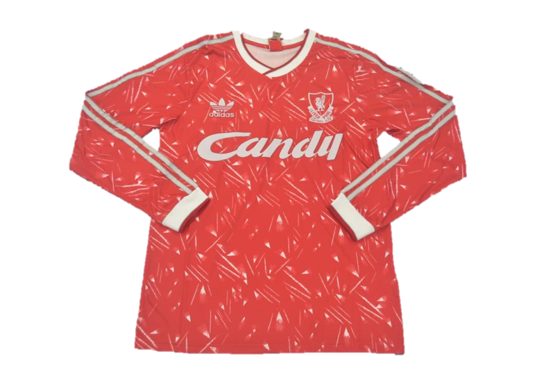Camiseta de manga larga Liverpool 1989-1990 S
