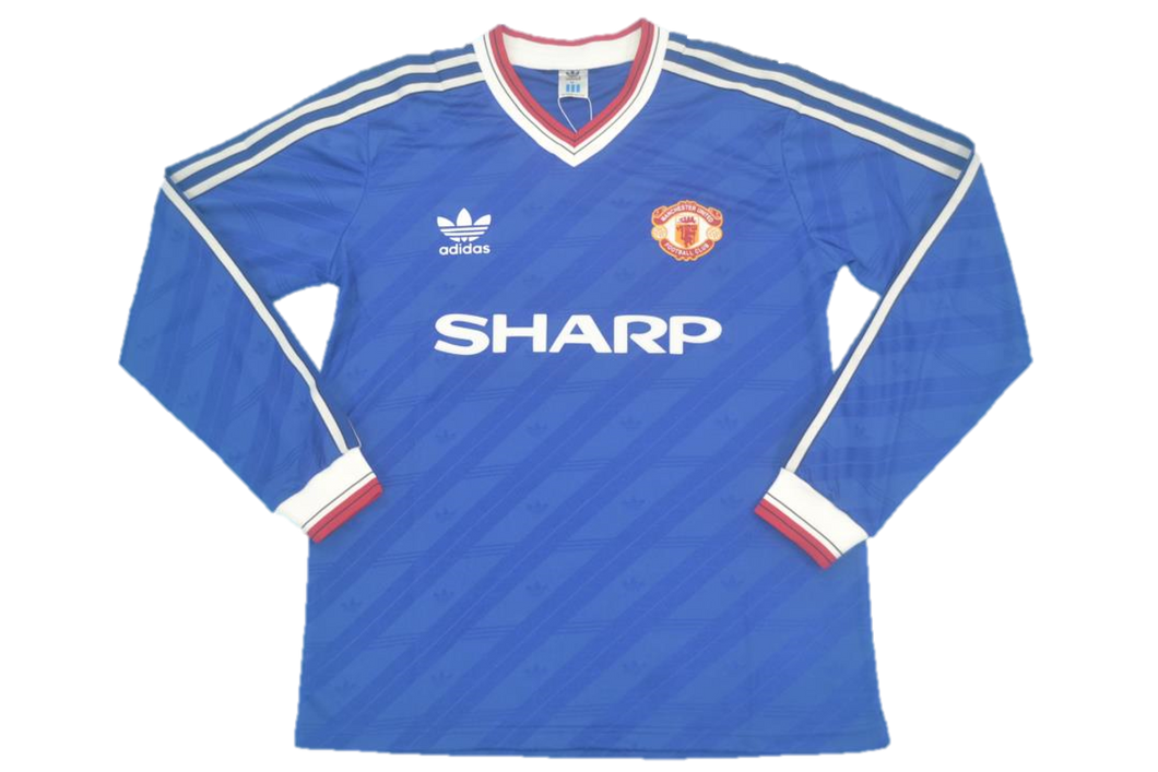 Camiseta Manchester visitante de manga larga Manchester United 1986-88